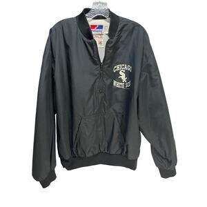 Swingster White Sox 1/4 zip Pullover Mens Large Made In USA